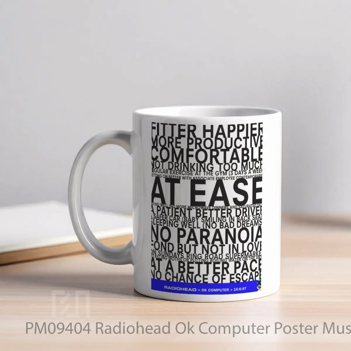 Mug Radiohead Ok Computer MPM09404 - All-side / Desain