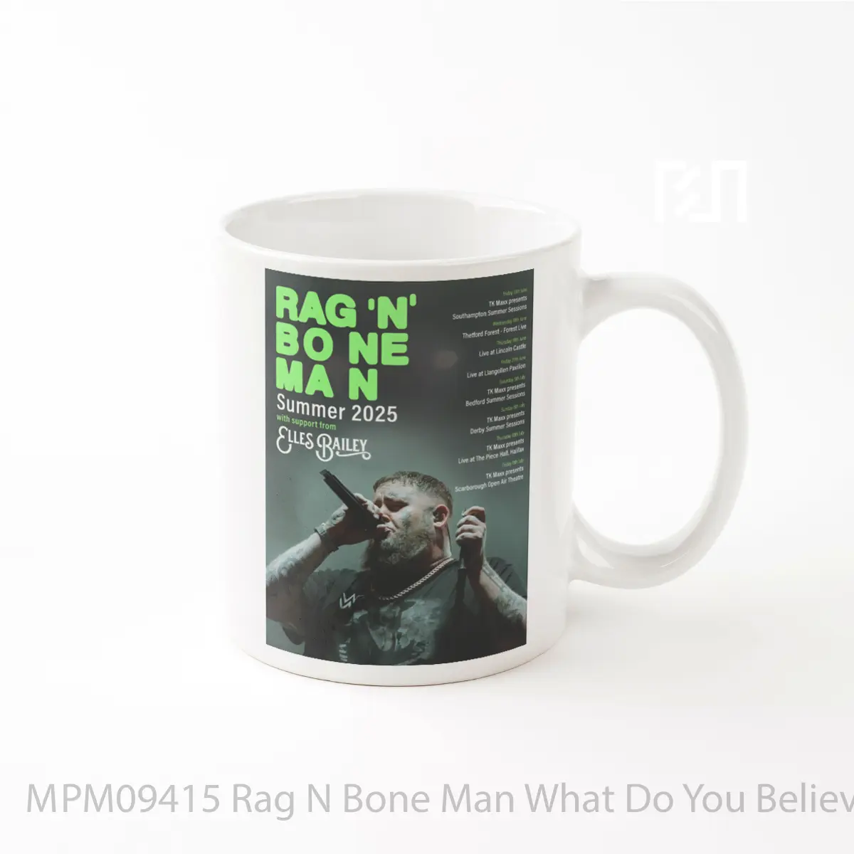 Mug Rag N Bone Man What Do You Believe In Summer Uk Tour 2025 MPM09415
