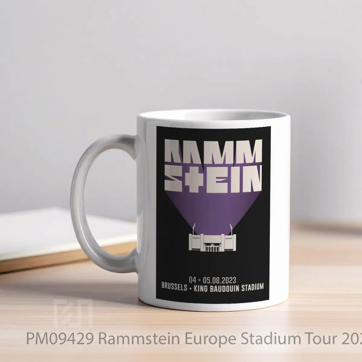 Mug Rammstein Europe Stadium Tour 2023 Brussels Belgium MPM09429 - All-side / Desain