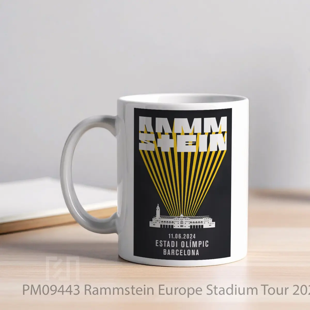 Mug Rammstein Europe Stadium Tour 2024 Barcelona Estadi Olimpic MPM09443 - All-side / Desain