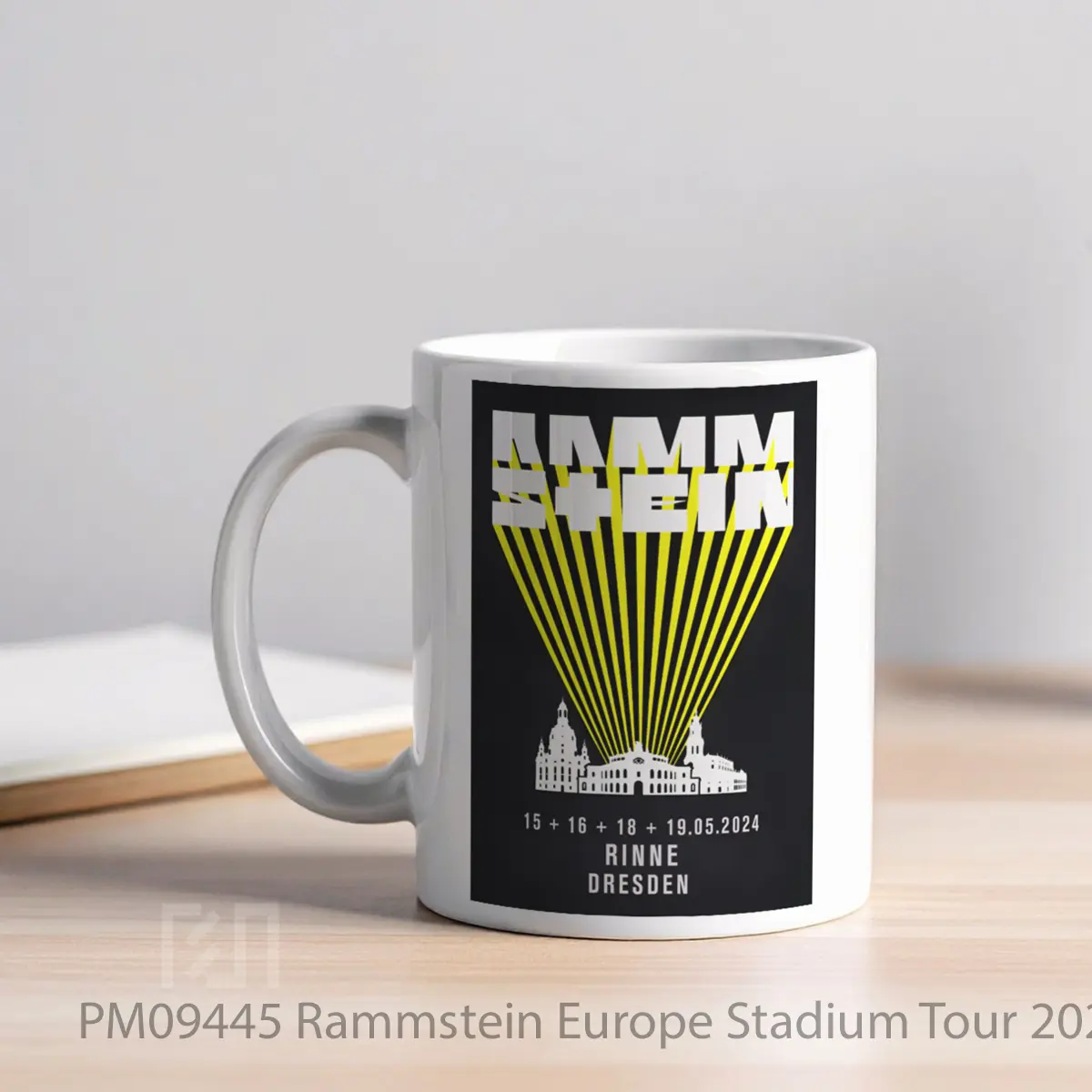 Mug Rammstein Europe Stadium Tour 2024 Dresden Rudolf Harbig Stadion MPM09445 - All-side / Desain