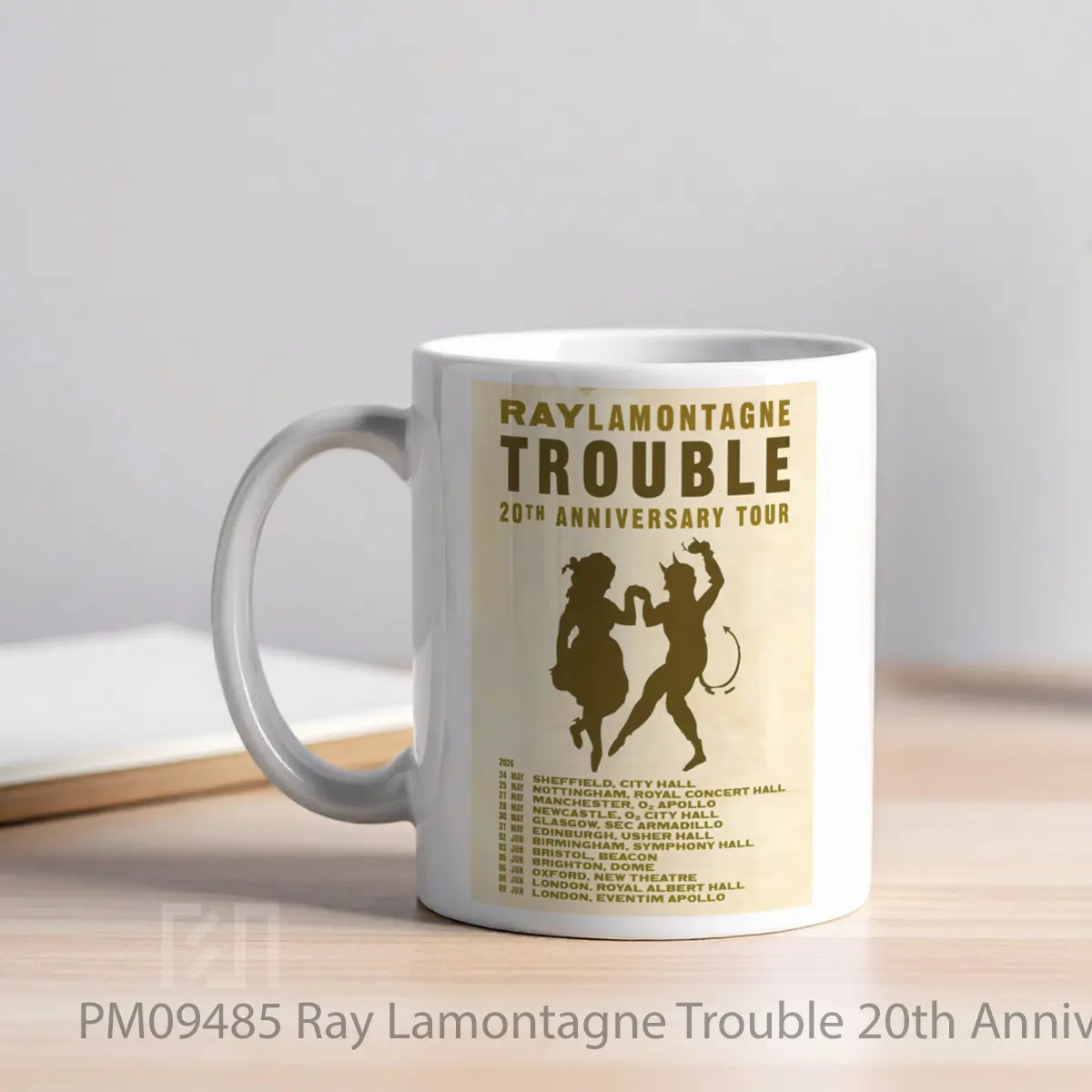 Mug Ray Lamontagne Trouble 20th Anniversary Uk Tour 2026 MPM09485 - All-side / Desain