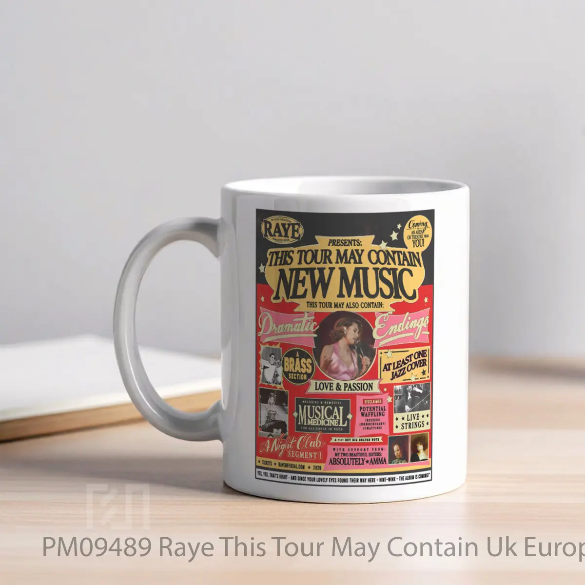 Mug Raye This Tour May Contain Uk Europe Tour 2026 MPM09489 - All-side / Desain