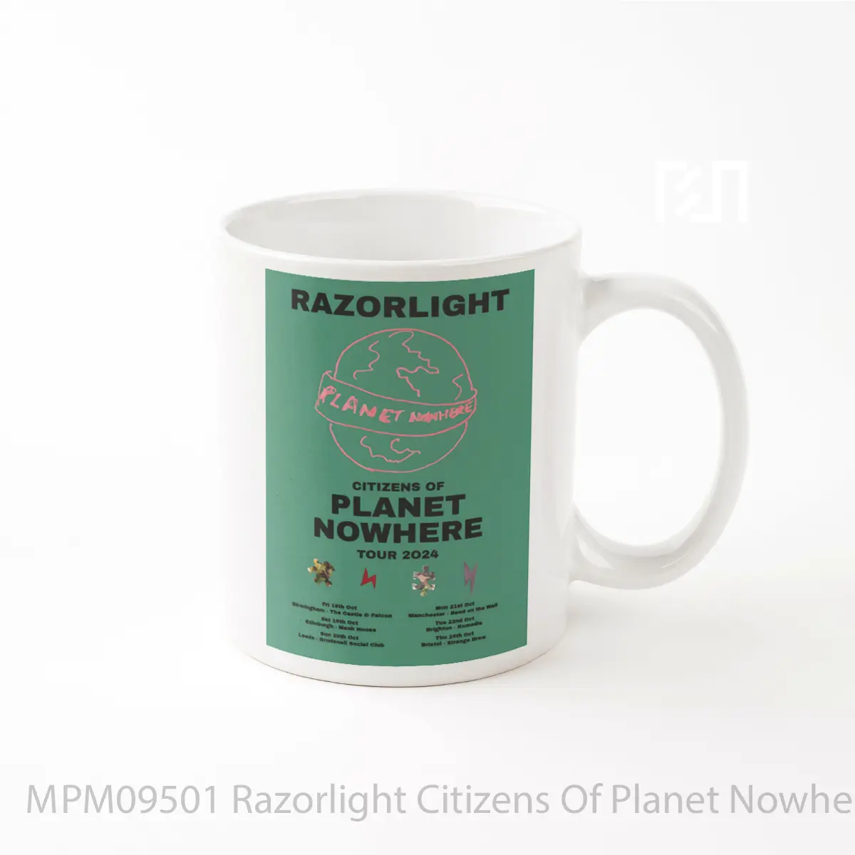 Mug Razorlight Citizens Of Planet Nowhere 2024 Uk Tour MPM09501