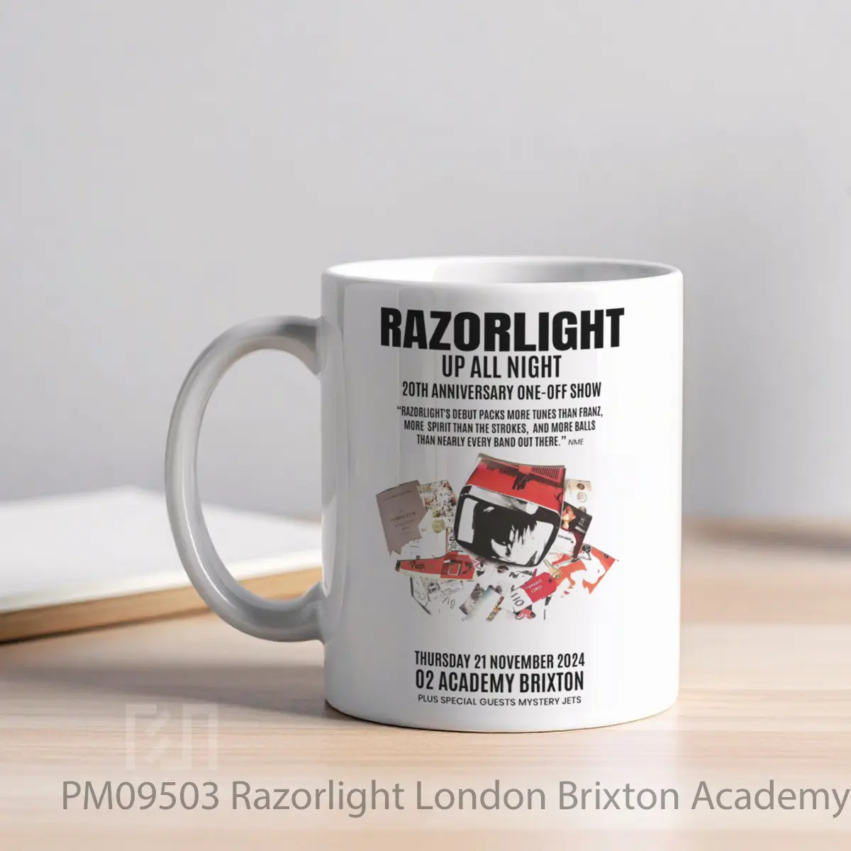 Mug Razorlight London Brixton Academy 2024 Tour MPM09503 - All-side / Desain