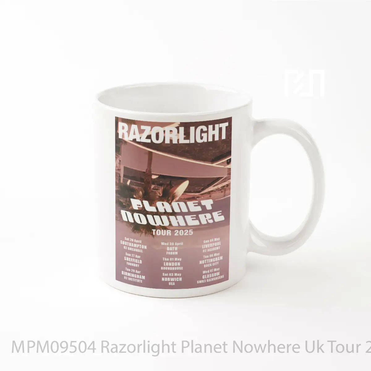 Mug Razorlight Planet Nowhere Uk Tour 2025 MPM09504
