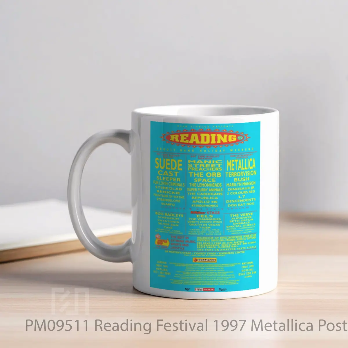 Mug Reading Festival 1997 Metallica MPM09511 - All-side / Desain