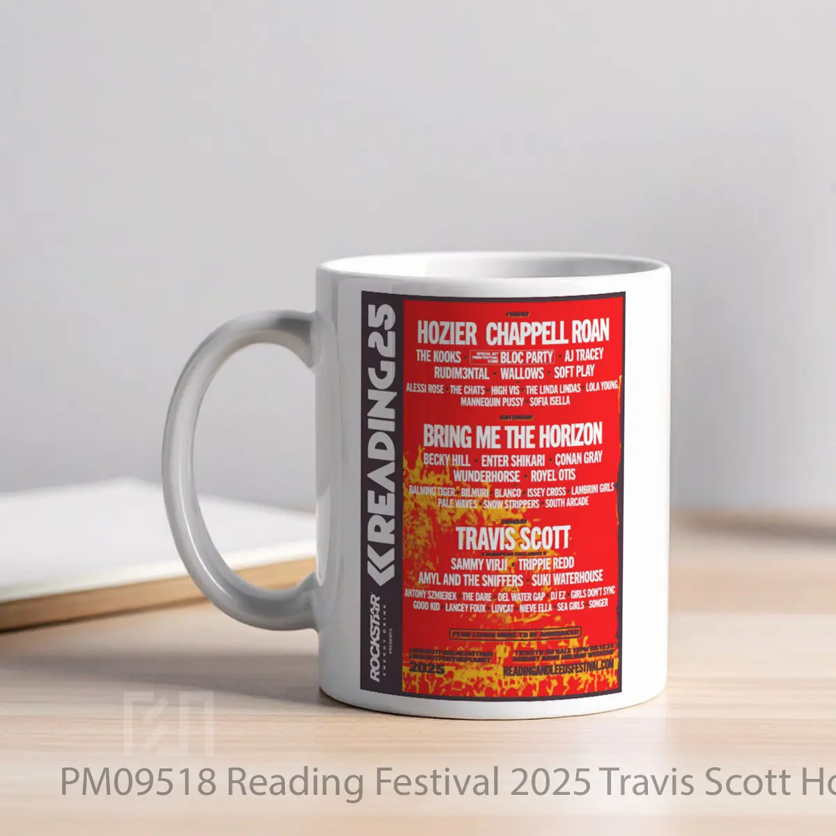 Mug Reading Festival 2025 Travis Scott Hozier Chase Atlantic MPM09518 - All-side / Desain