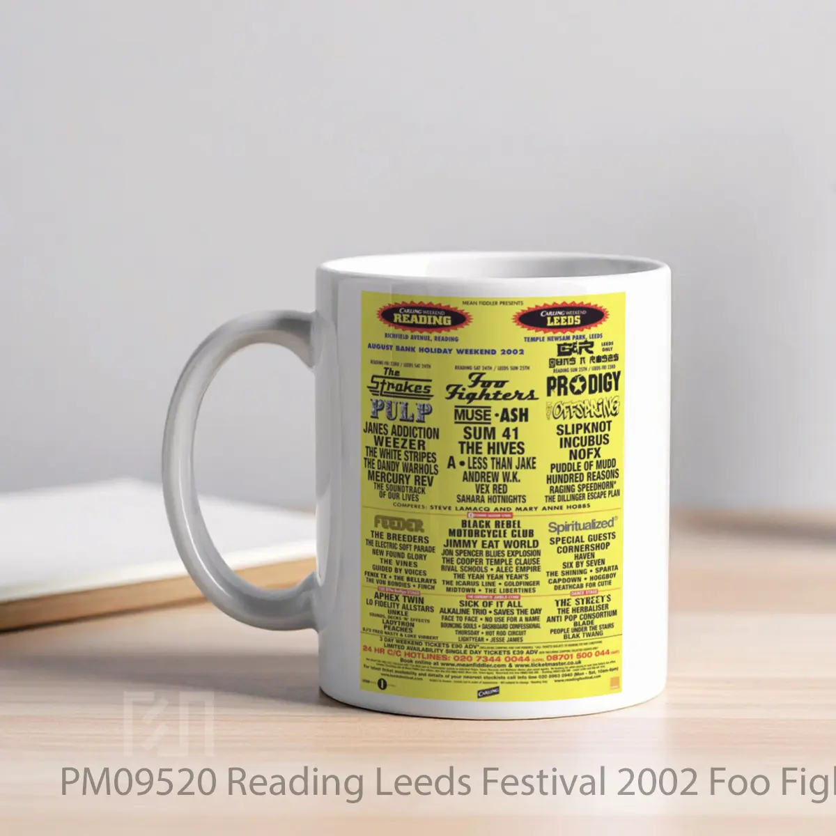 Mug Reading Leeds Festival 2002 Foo Fighters MPM09520 - All-side / Desain