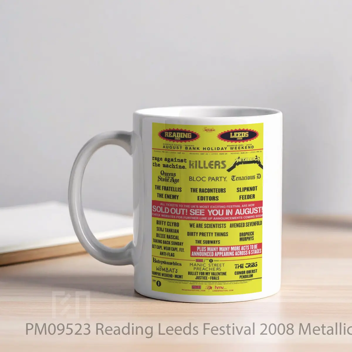 Mug Reading Leeds Festival 2008 Metallica The Killers MPM09523 - All-side / Desain