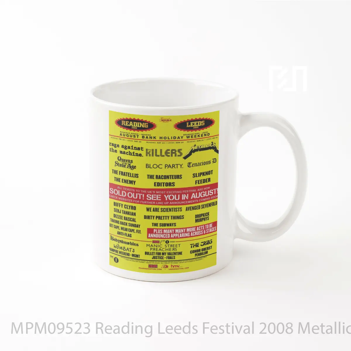 Mug Reading Leeds Festival 2008 Metallica The Killers MPM09523