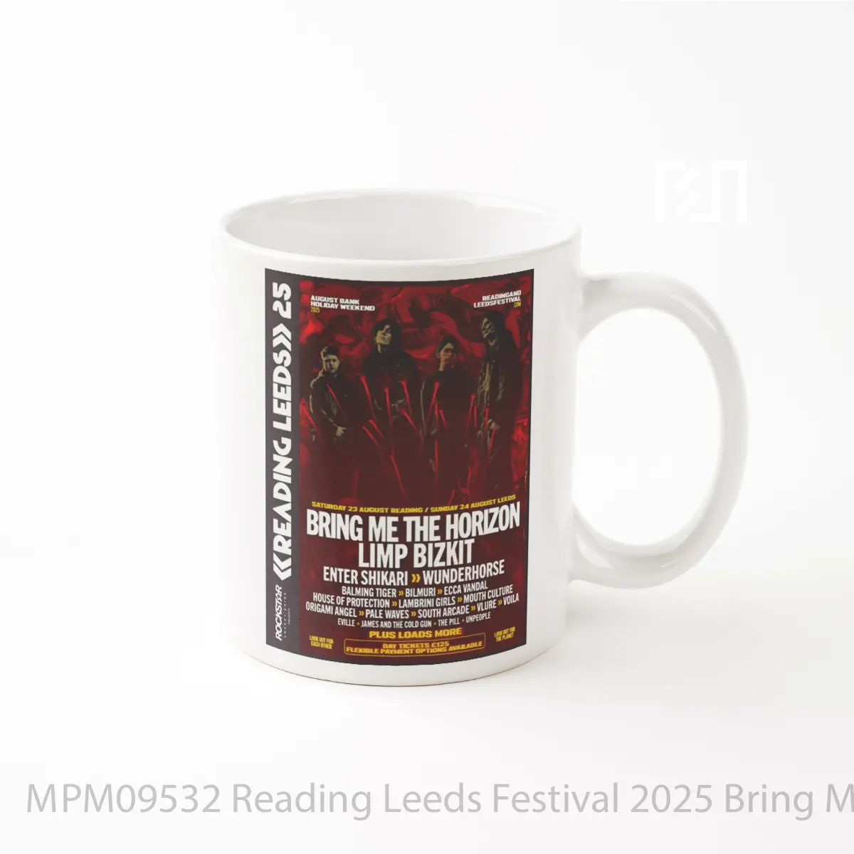 Mug Reading Leeds Festival 2025 Bring Me The Horizon Line Up MPM09532