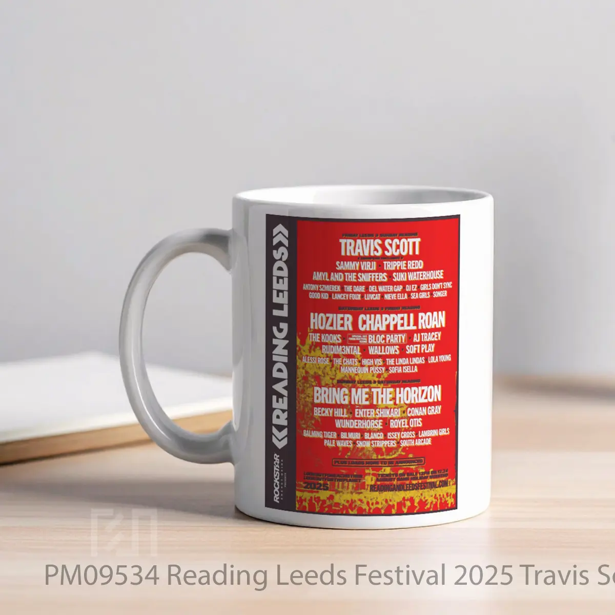 Mug Reading Leeds Festival 2025 Travis Scott Hozier Chappell Roan MPM09534 - All-side / Desain