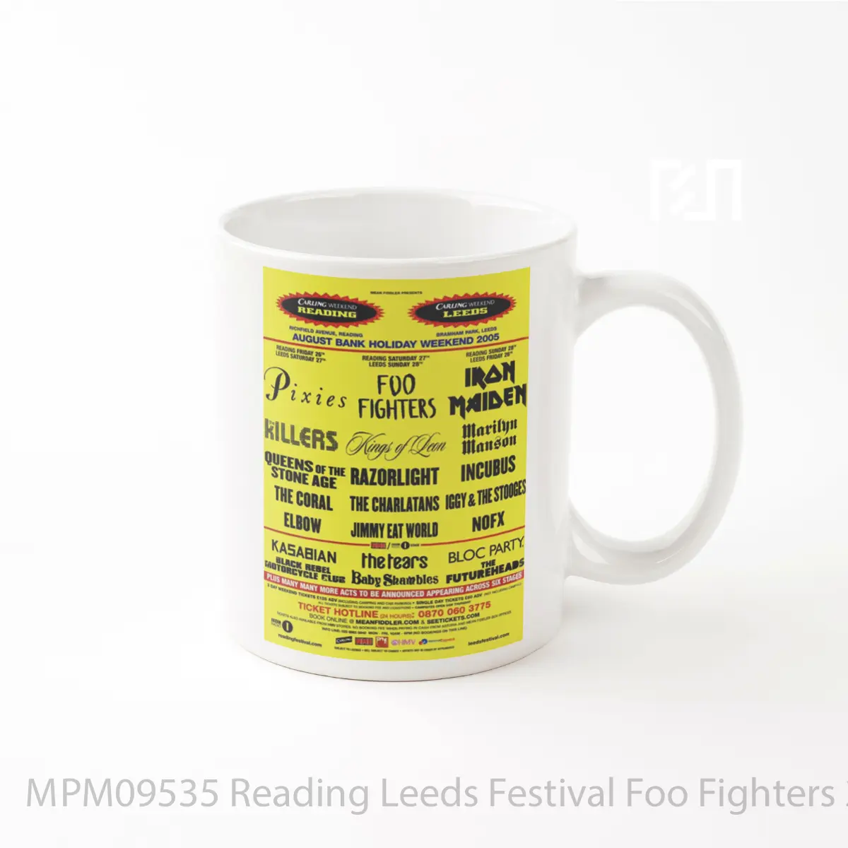 Mug Reading Leeds Festival Foo Fighters 2005 MPM09535