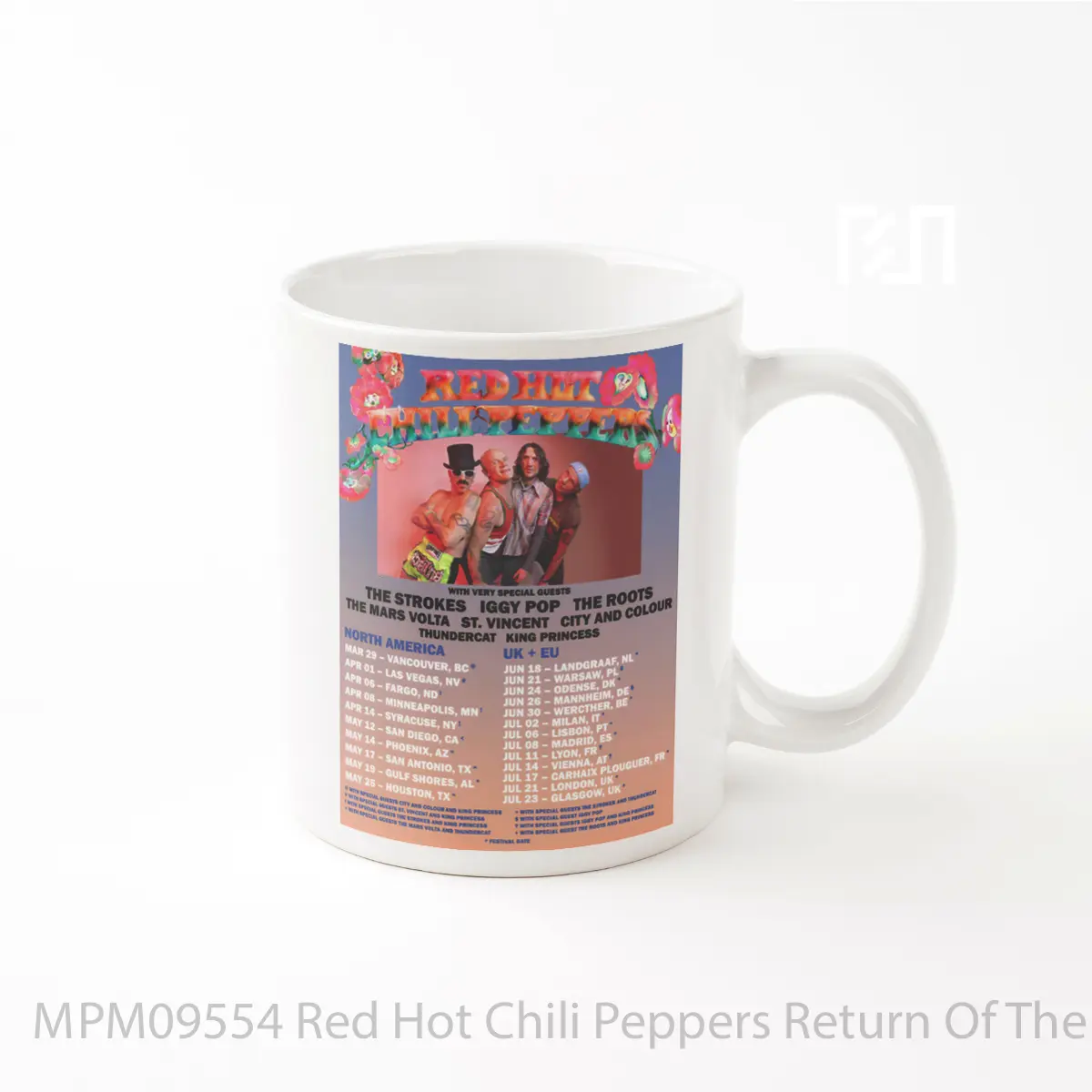 Mug Red Hot Chili Peppers Return Of The Dream Canteen World Tour 2023 MPM09554