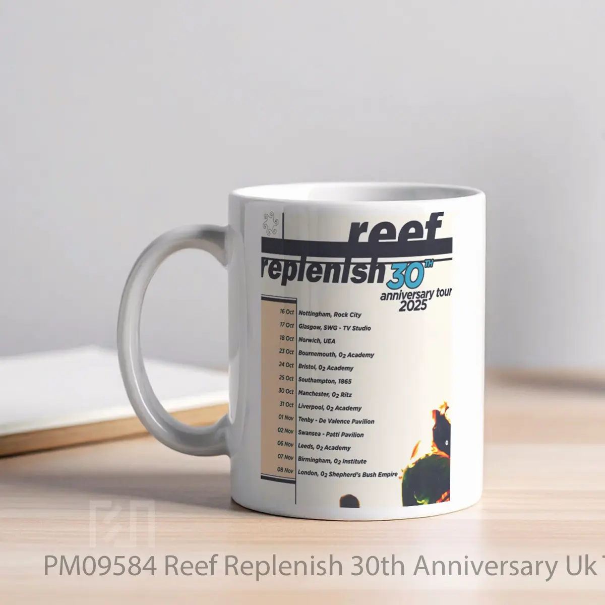 Mug Reef Replenish 30th Anniversary Uk Tour 2025 MPM09584 - All-side / Desain