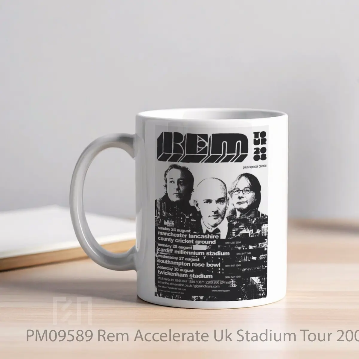 Mug Rem Accelerate Uk Stadium Tour 2008 MPM09589 - All-side / Desain