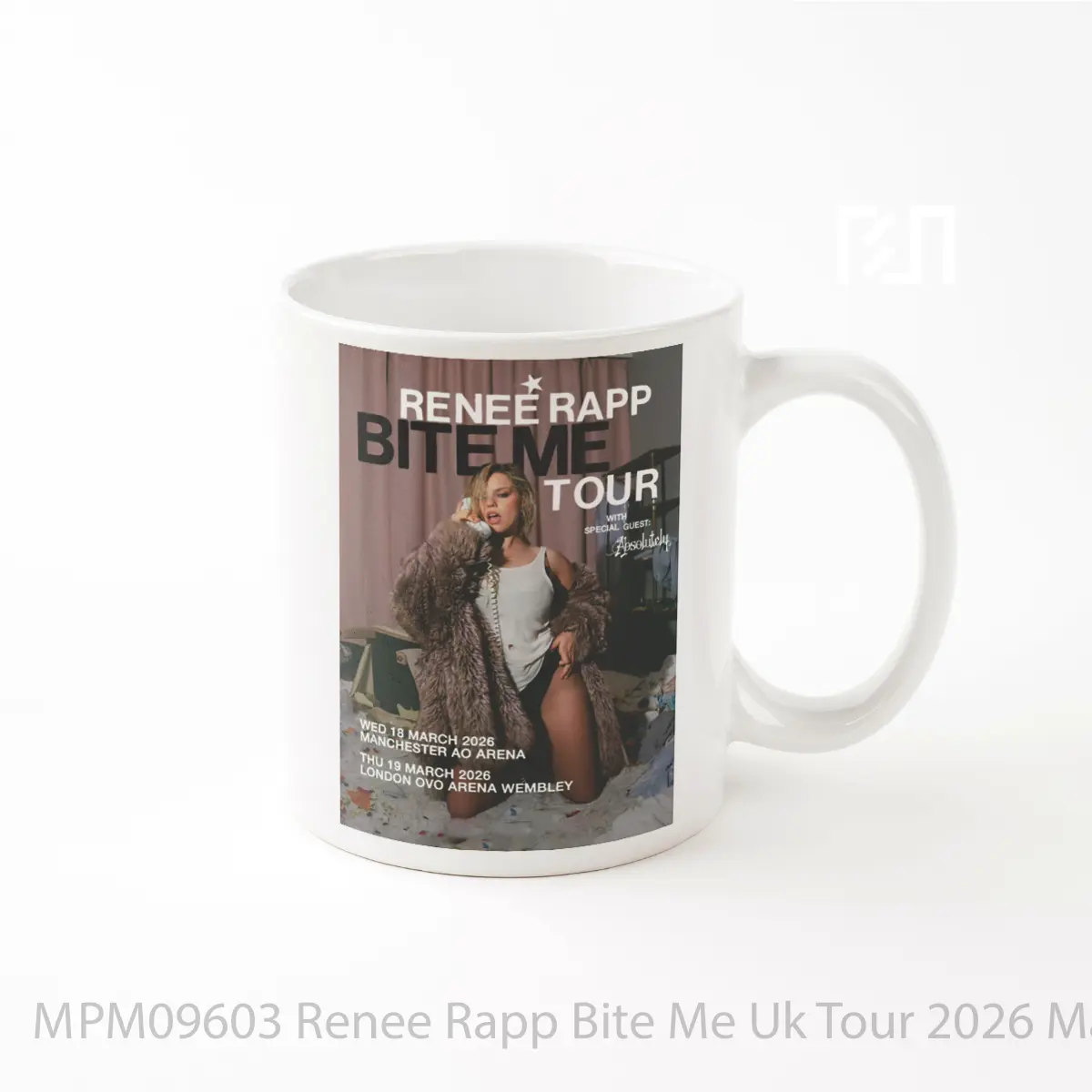 Mug Renee Rapp Bite Me Uk Tour 2026 Manchester London MPM09603