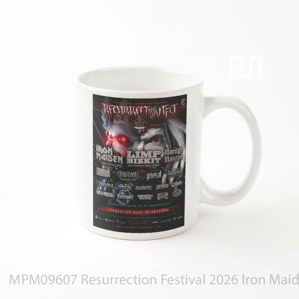 Mug Resurrection Festival 2026 Iron Maiden Limp Bizkit MPM09607