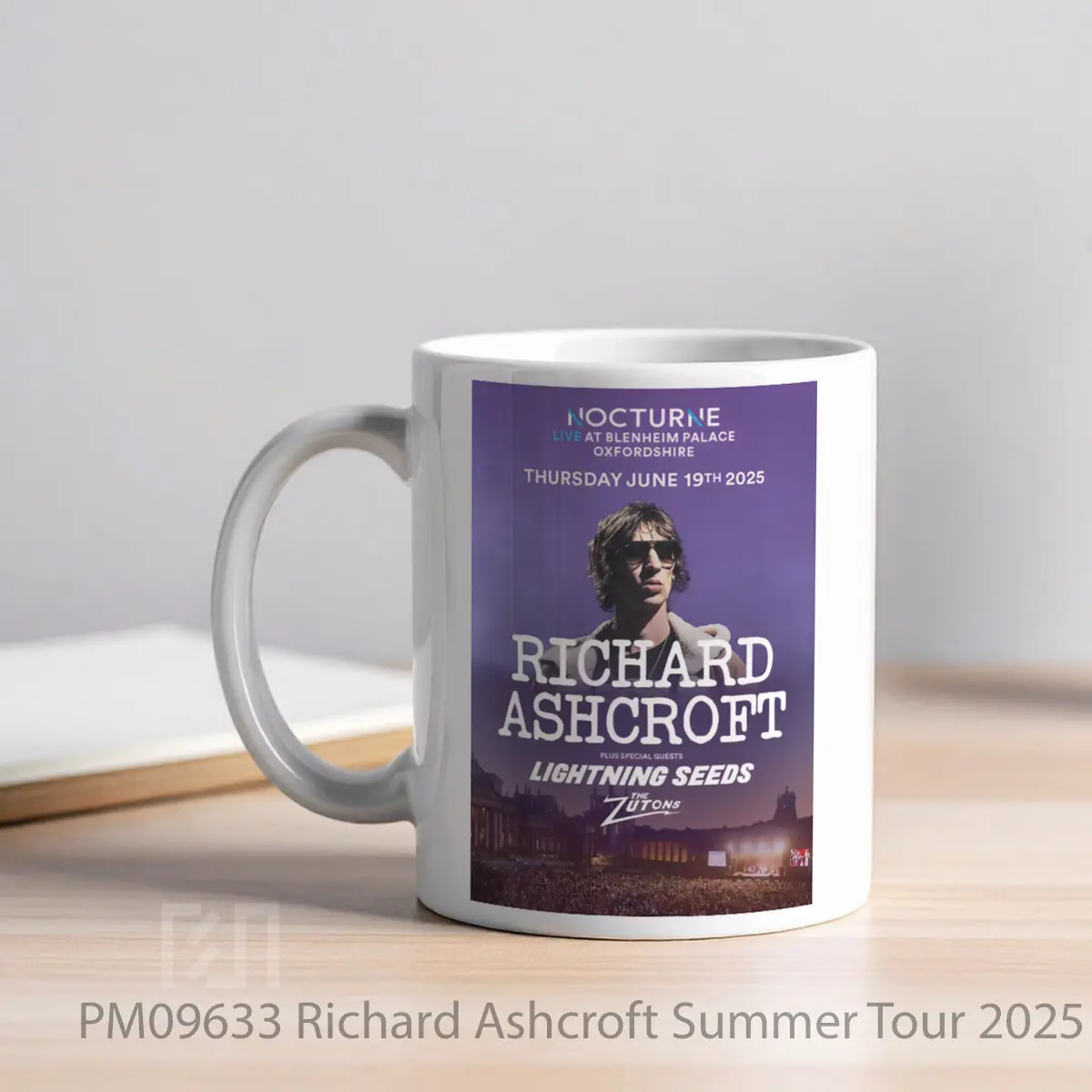 Mug Richard Ashcroft Summer Tour 2025 Oxfordshire Nocturne Blenheim Palace MPM09633 - All-side / Desain
