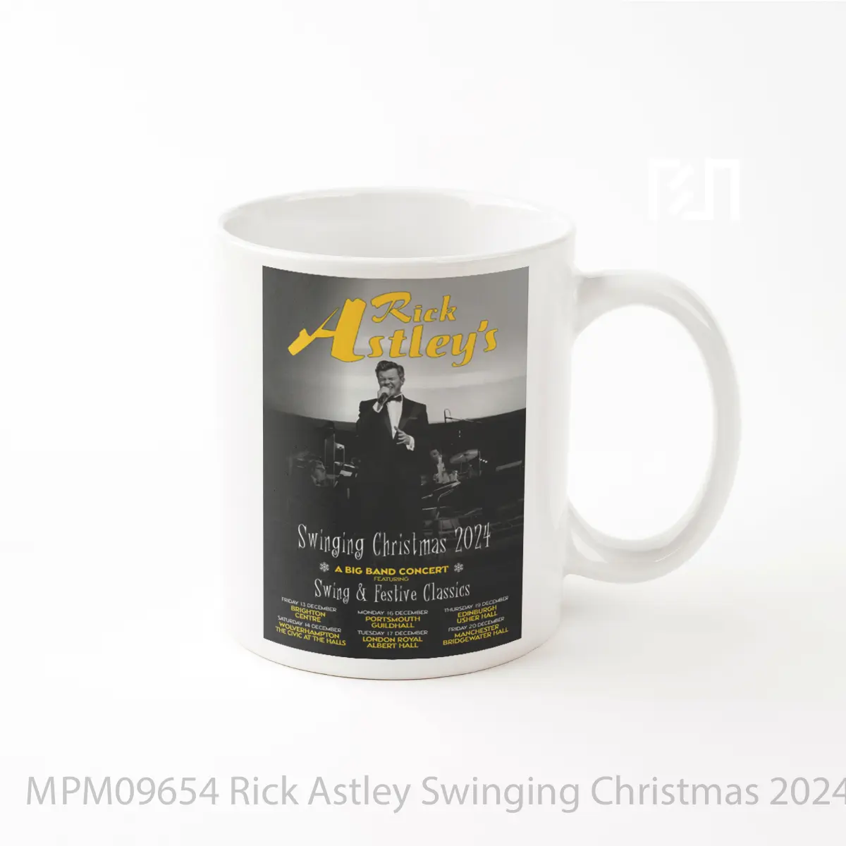 Mug Rick Astley Swinging Christmas 2024 Uk Tour MPM09654