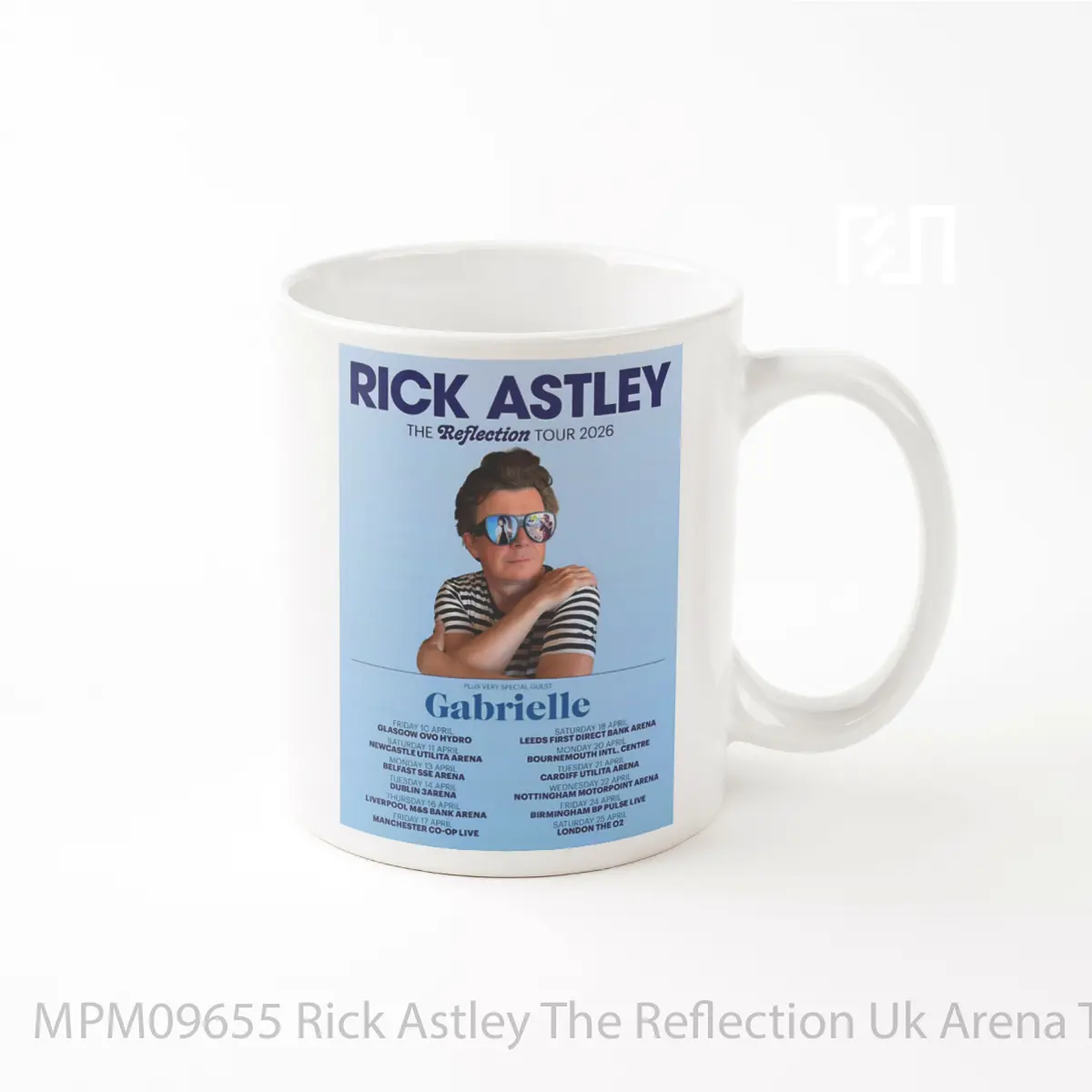 Mug Rick Astley The Reflection Uk Arena Tour 2026 MPM09655