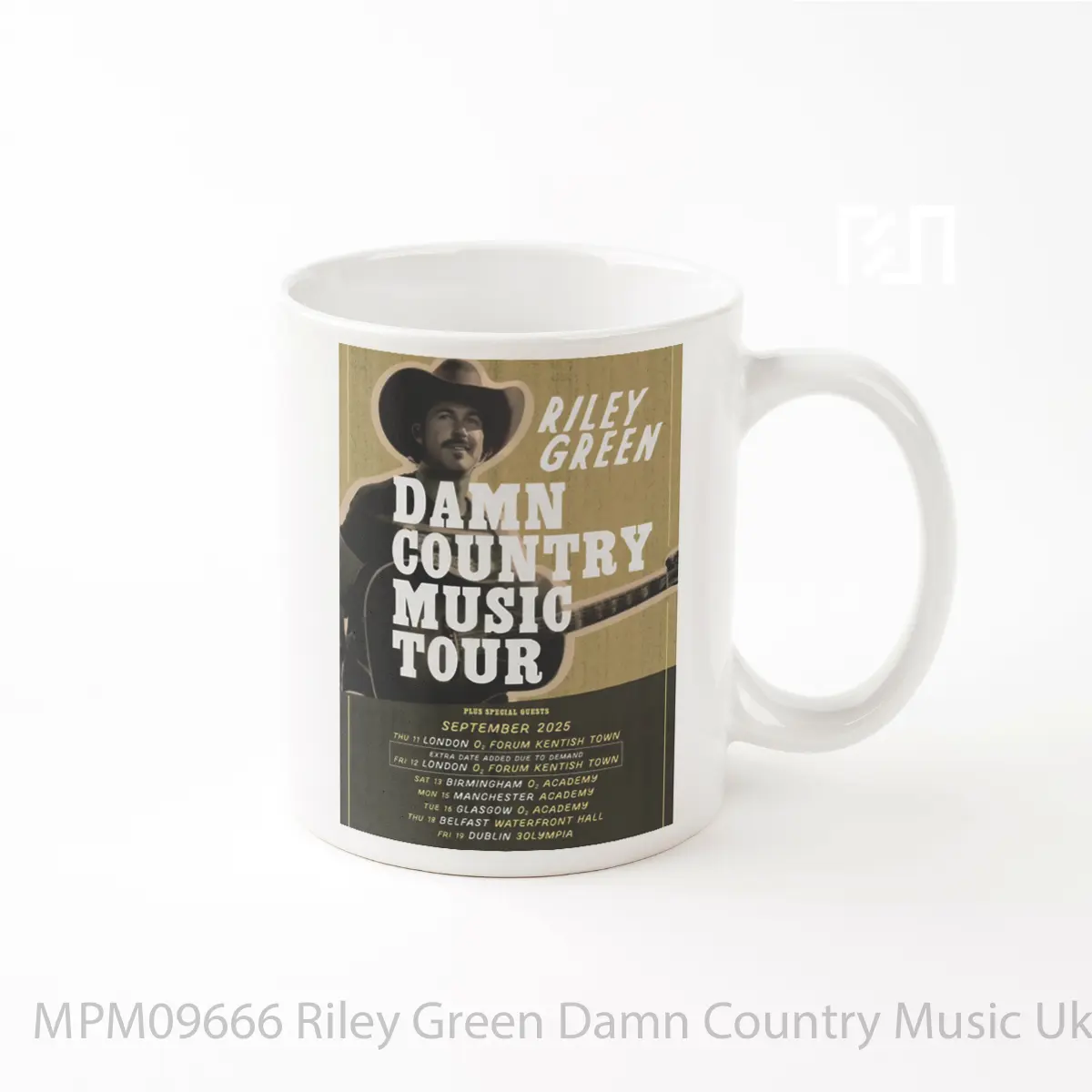 Mug Riley Green Damn Country Music Uk Tour 2025 MPM09666