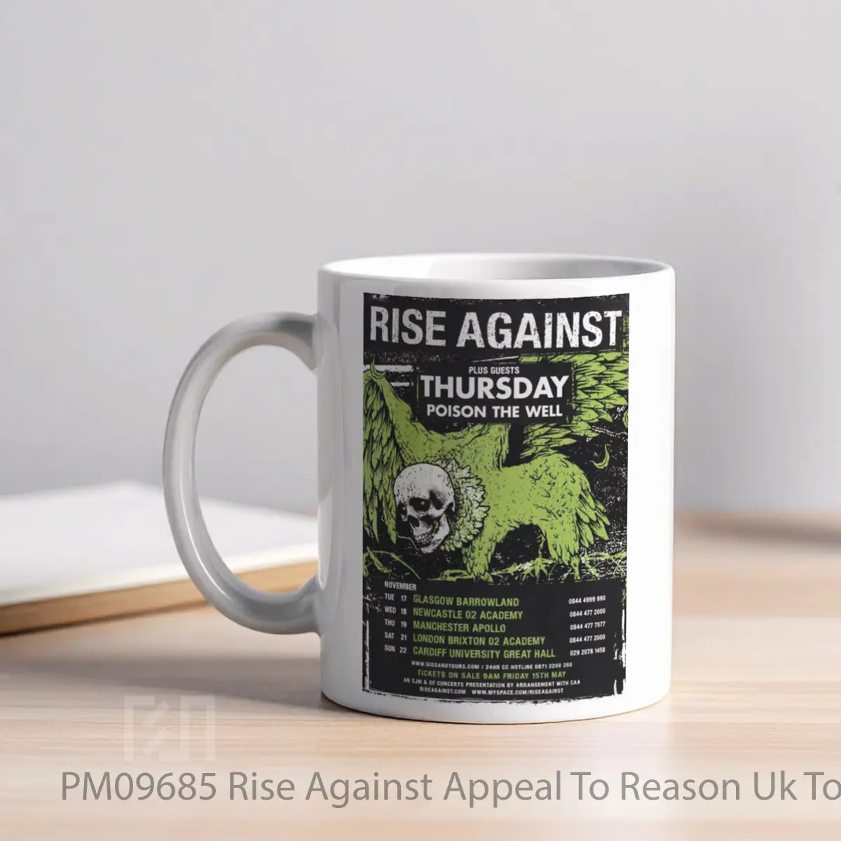 Mug Rise Against Appeal To Reason Uk Tour 2009 MPM09685 - All-side / Desain