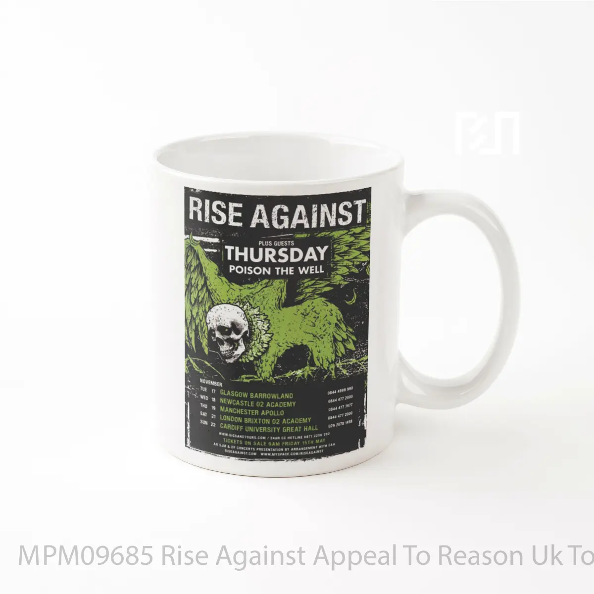 Mug Rise Against Appeal To Reason Uk Tour 2009 MPM09685