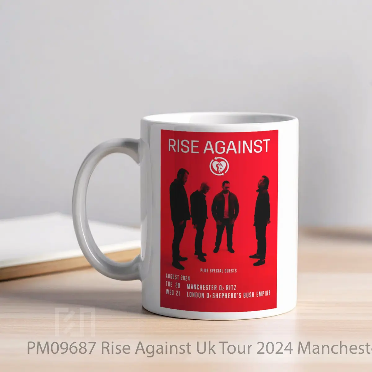 Mug Rise Against Uk Tour 2024 Manchester London MPM09687 - All-side / Desain