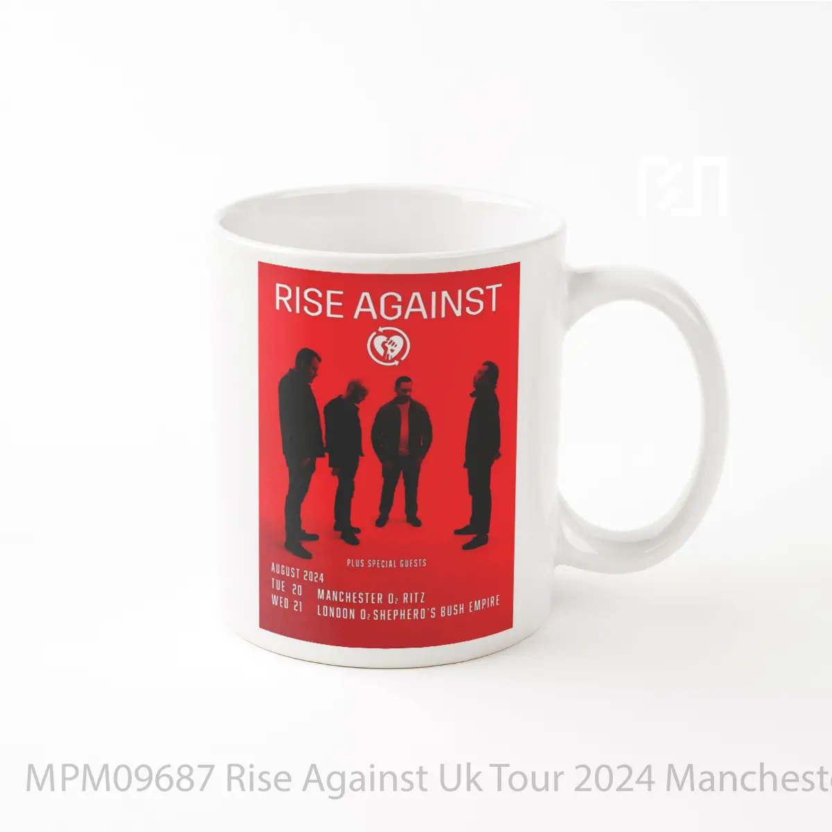 Mug Rise Against Uk Tour 2024 Manchester London MPM09687