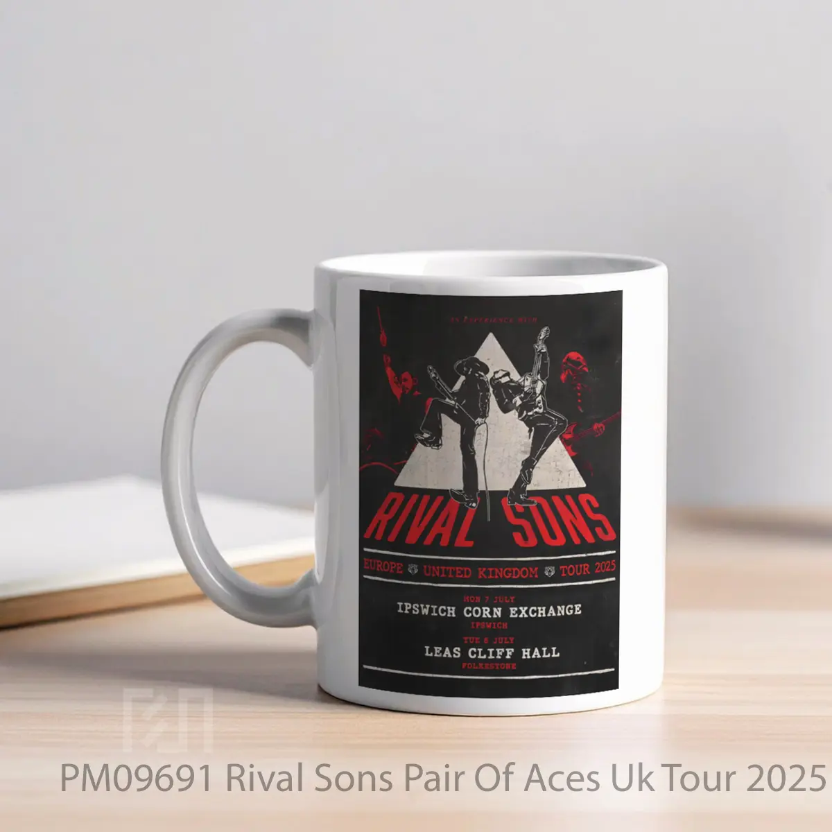 Mug Rival Sons Pair Of Aces Uk Tour 2025 Ipswich MPM09691 - All-side / Desain