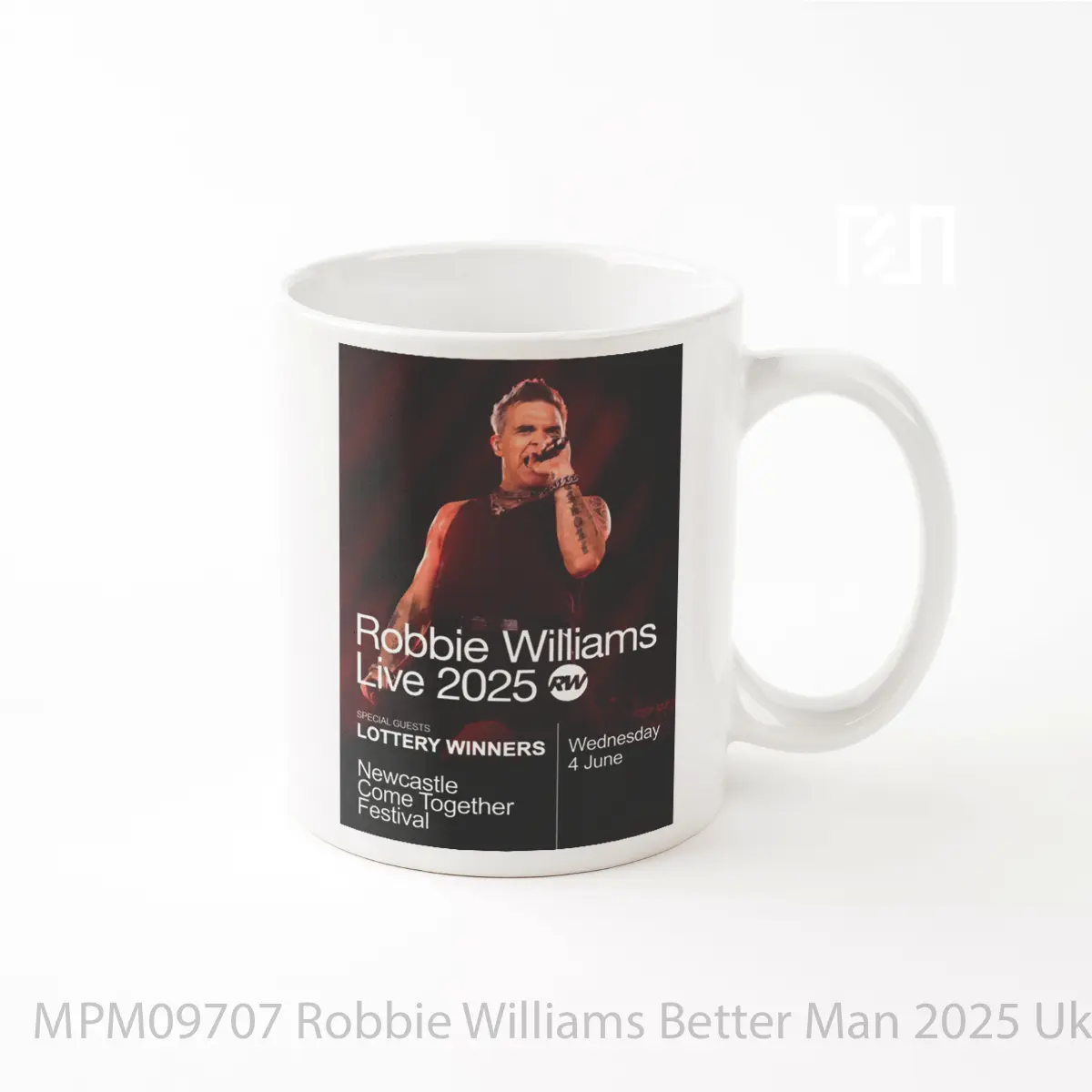 Mug Robbie Williams Better Man 2025 Uk Tour MPM09707
