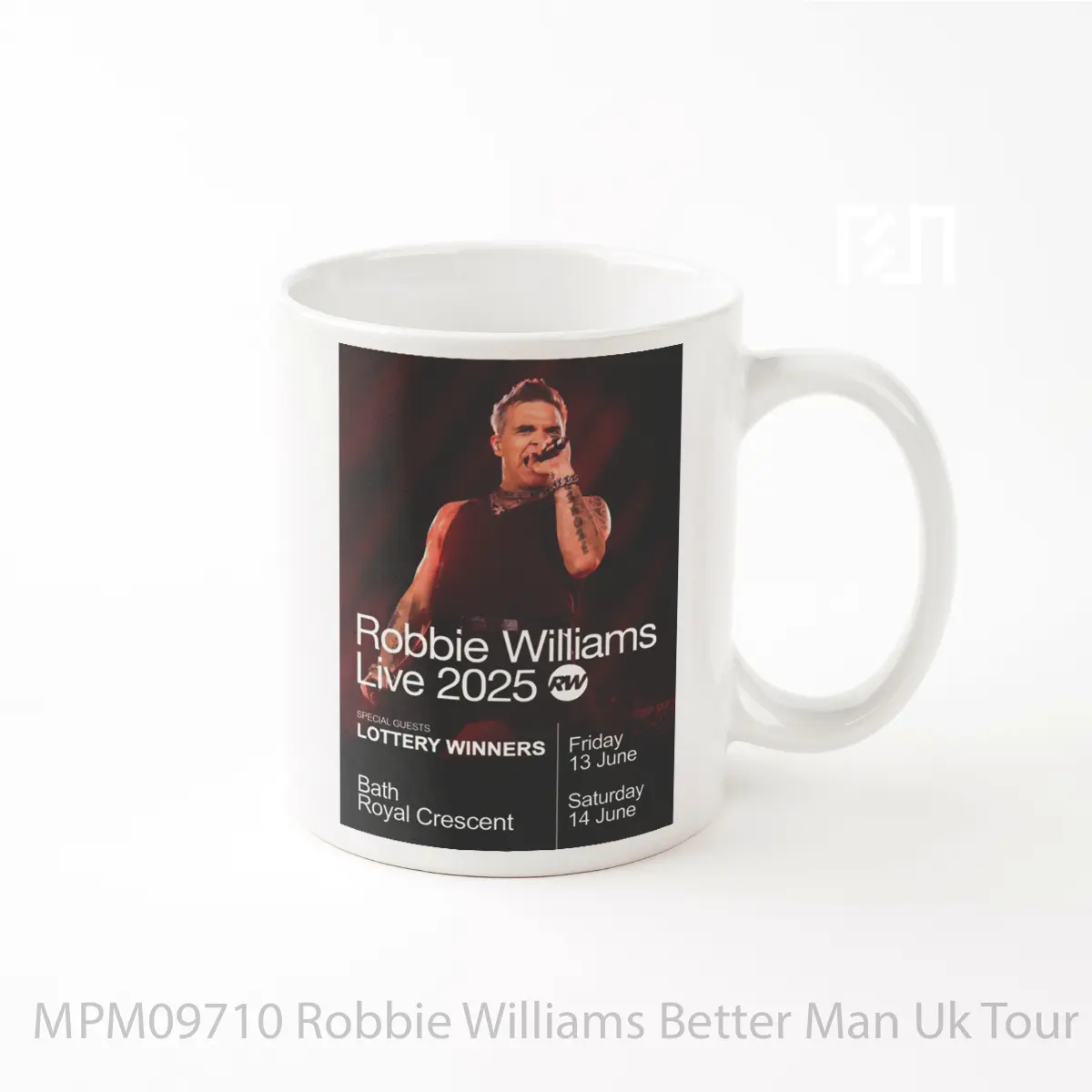 Mug Robbie Williams Better Man Uk Tour 2025 Bath Royal Crescent MPM09710