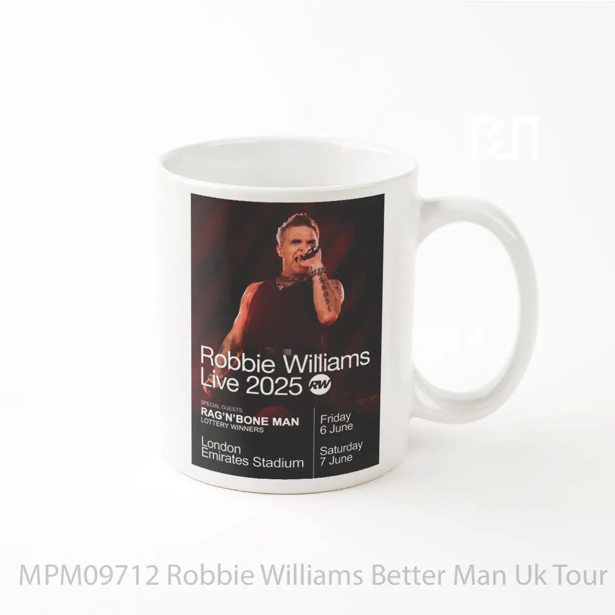 Mug Robbie Williams Better Man Uk Tour 2025 London MPM09712