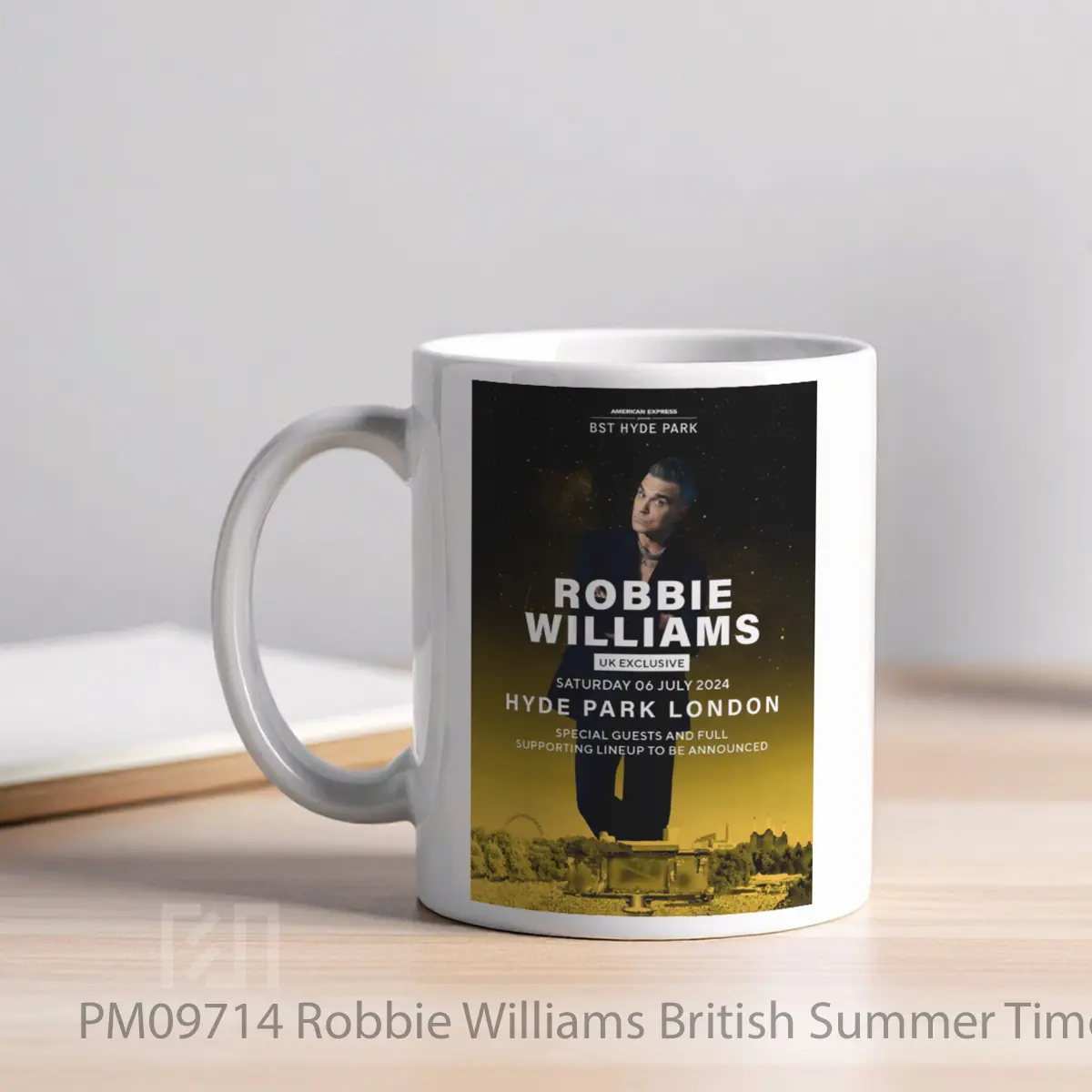 Mug Robbie Williams British Summer Time London Hyde Park MPM09714 - All-side / Desain