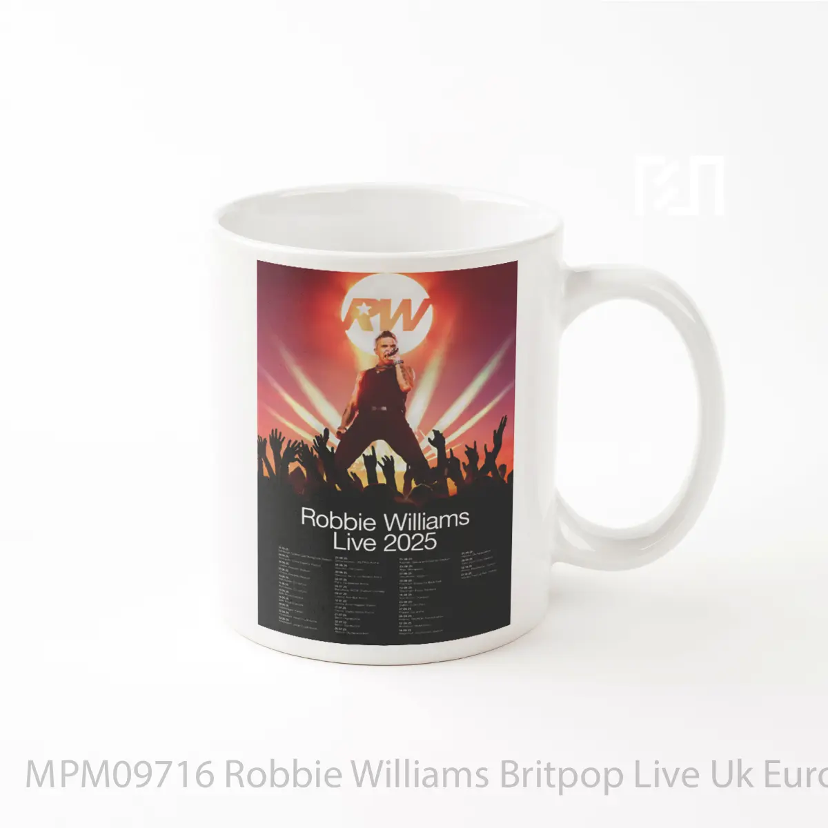 Mug Robbie Williams Britpop Live Uk Europe Tour 2025 MPM09716