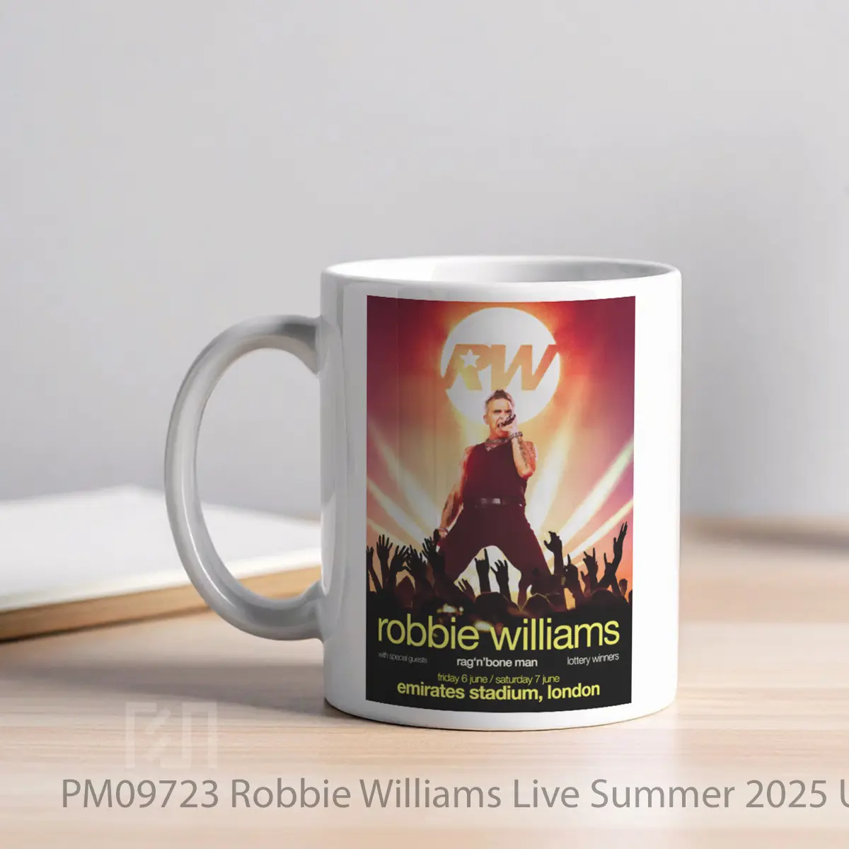 Mug Robbie Williams Live Summer 2025 Uk Tour MPM09723 - All-side / Desain