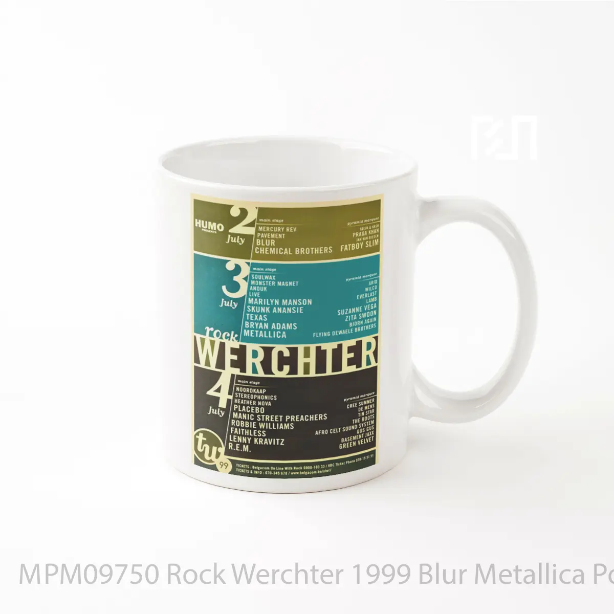 Mug Rock Werchter 1999 Blur Metallica MPM09750