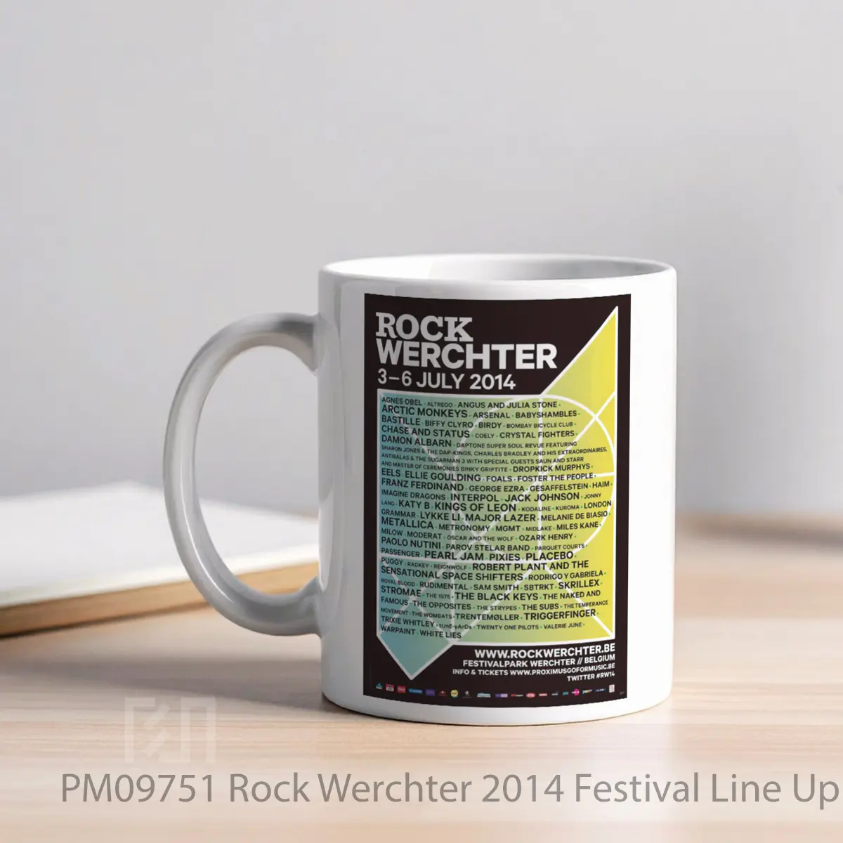 Mug Rock Werchter 2014 Festival Line Up MPM09751 - All-side / Desain