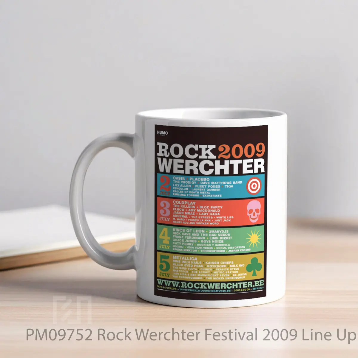 Mug Rock Werchter Festival 2009 Line Up MPM09752 - All-side / Desain