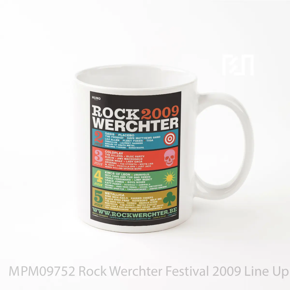 Mug Rock Werchter Festival 2009 Line Up MPM09752