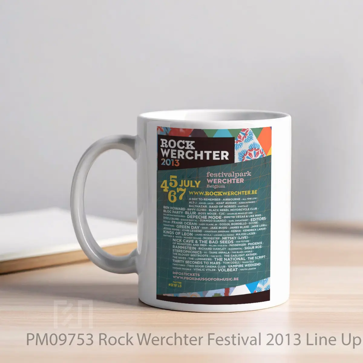 Mug Rock Werchter Festival 2013 Line Up MPM09753 - All-side / Desain