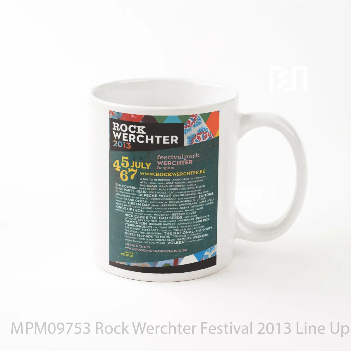 Mug Rock Werchter Festival 2013 Line Up MPM09753