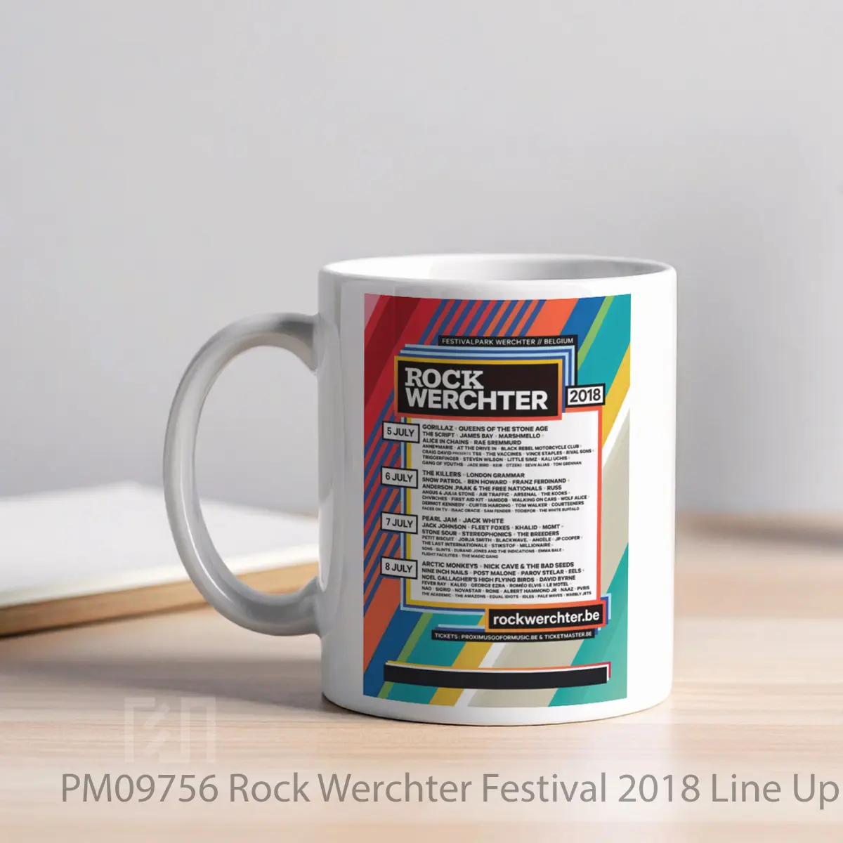 Mug Rock Werchter Festival 2018 Line Up MPM09756 - All-side / Desain