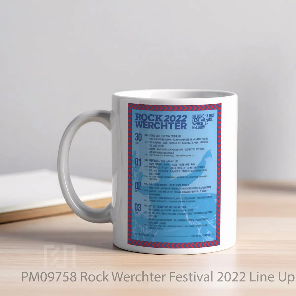 Mug Rock Werchter Festival 2022 Line Up MPM09758 - All-side / Desain