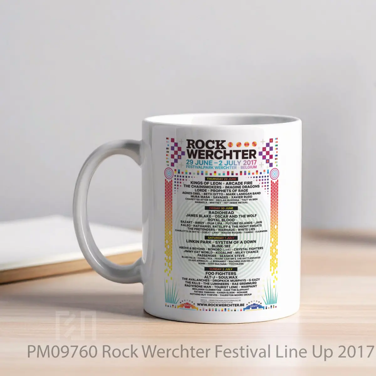 Mug Rock Werchter Festival Line Up 2017 MPM09760 - All-side / Desain
