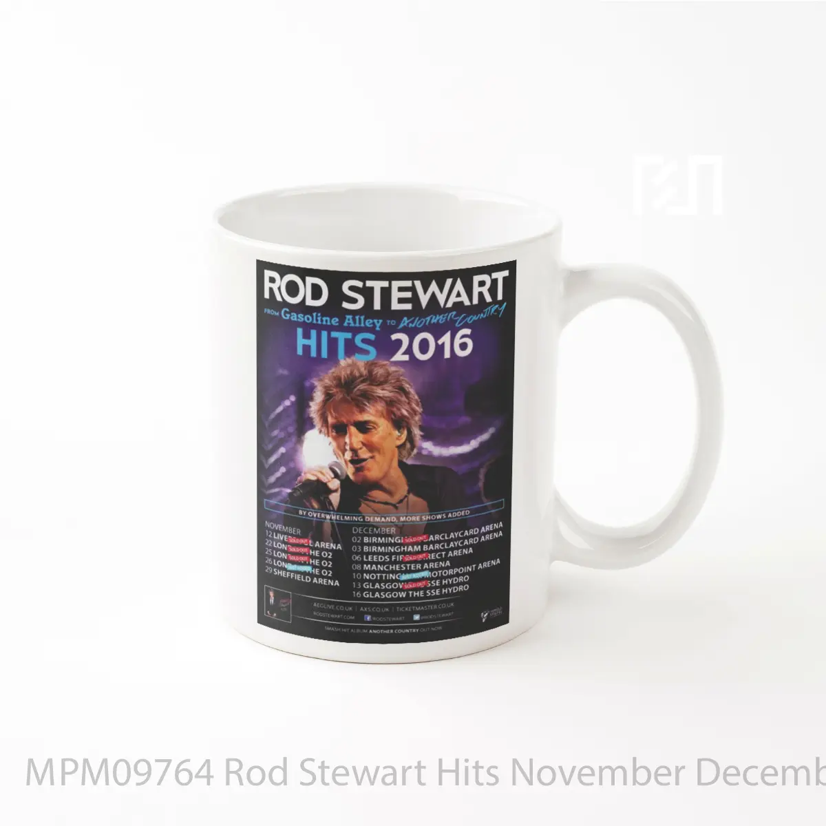 Mug Rod Stewart Hits November December 2016 Uk Tour MPM09764