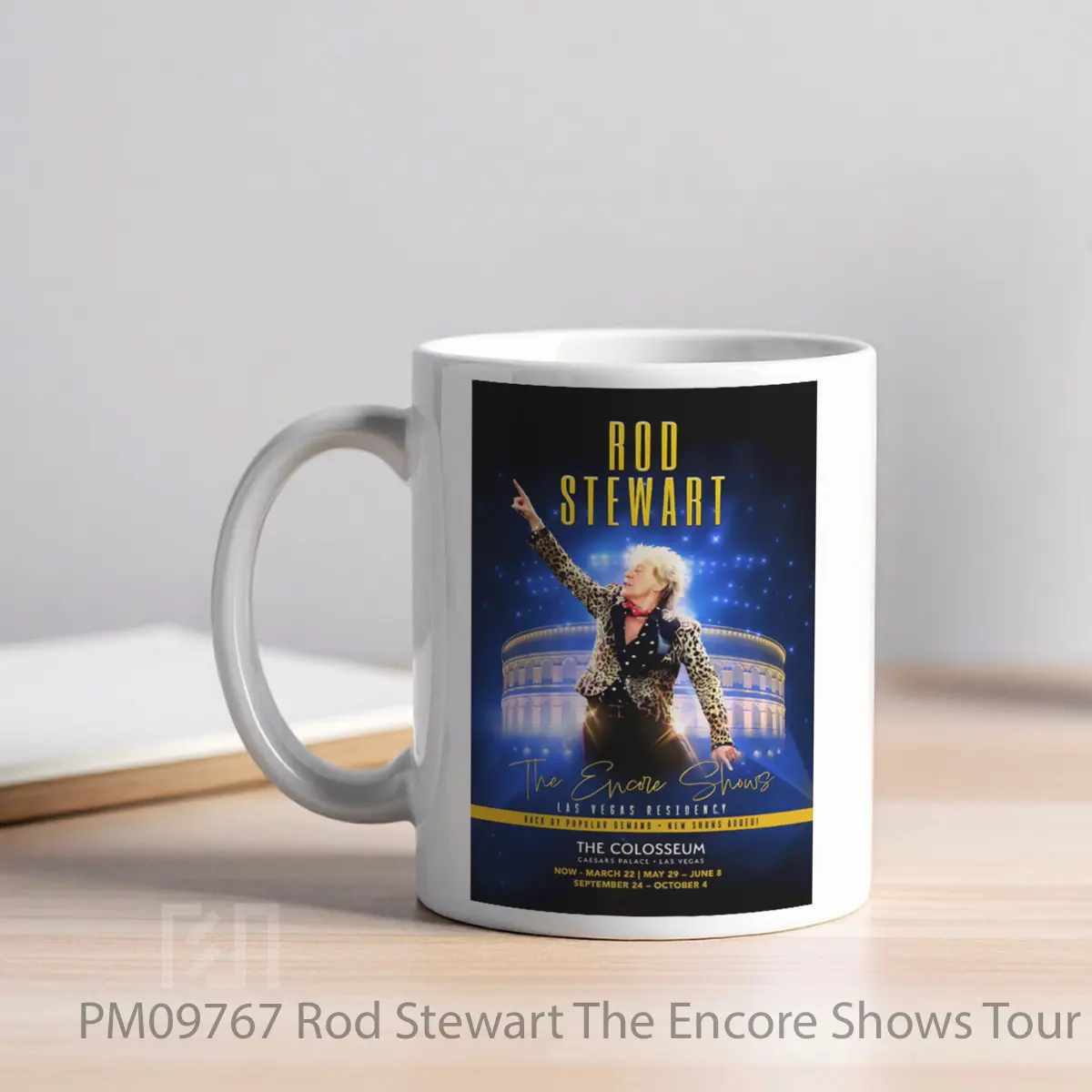 Mug Rod Stewart The Encore Shows Tour 2025 Las Vegas MPM09767 - All-side / Desain