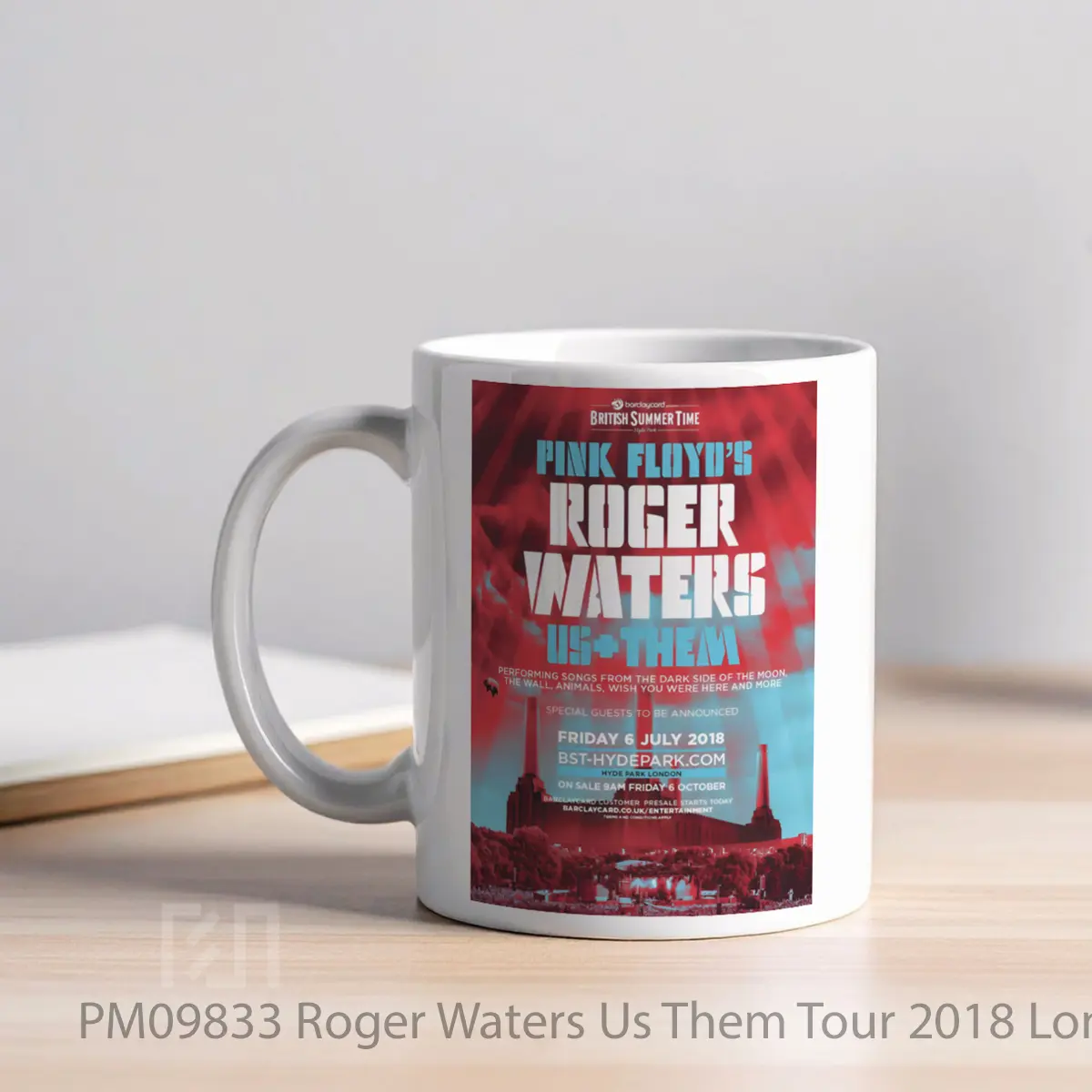 Mug Roger Waters Us Them Tour 2018 London Bst MPM09833 - All-side / Desain